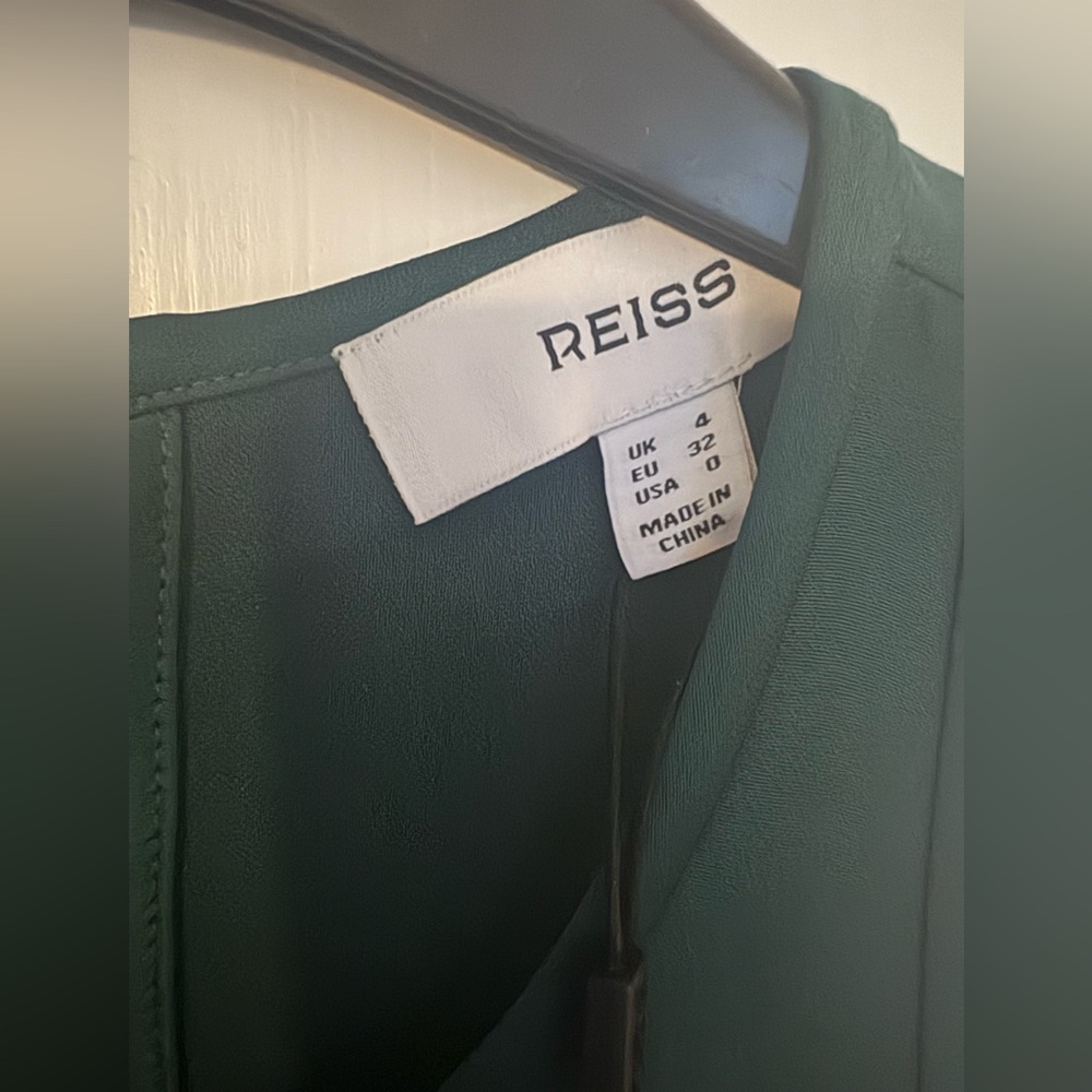 NWT Reiss Green High/Low Cocktail Dress - US size 0 - Picture 15 of 16